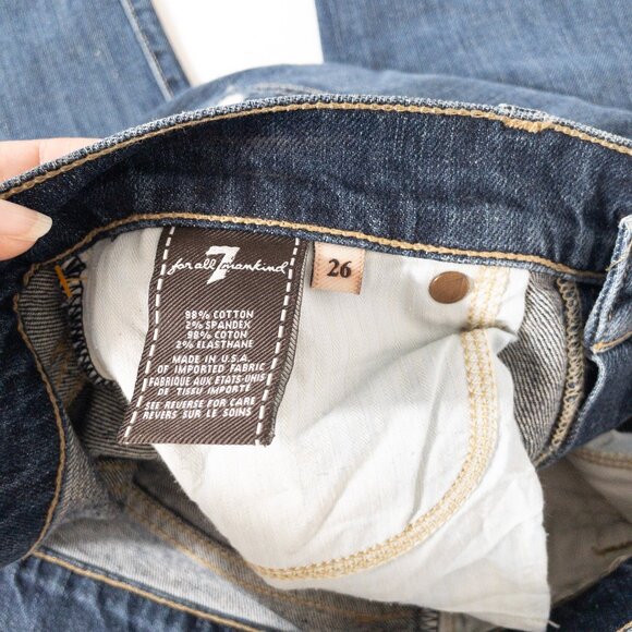 Bundle of Two 7 For All Mankind Skinny Jeans Blair + Josefina SZ 26 - Picture 5 of 15